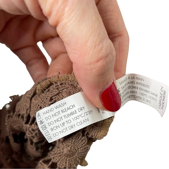 Poupette St Barth | Floral Lace Crochet Maxi Dress Coverup in Brown OS - Picture 6 of 9